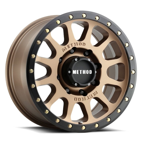 Method Race Wheels MR305 NV HD, 18X9, +18MM OFFSET, 8X6.5, 130.81MM CENTERBORE, METHOD BRONZE/BLACK STREET LOC MR30589080918H - main